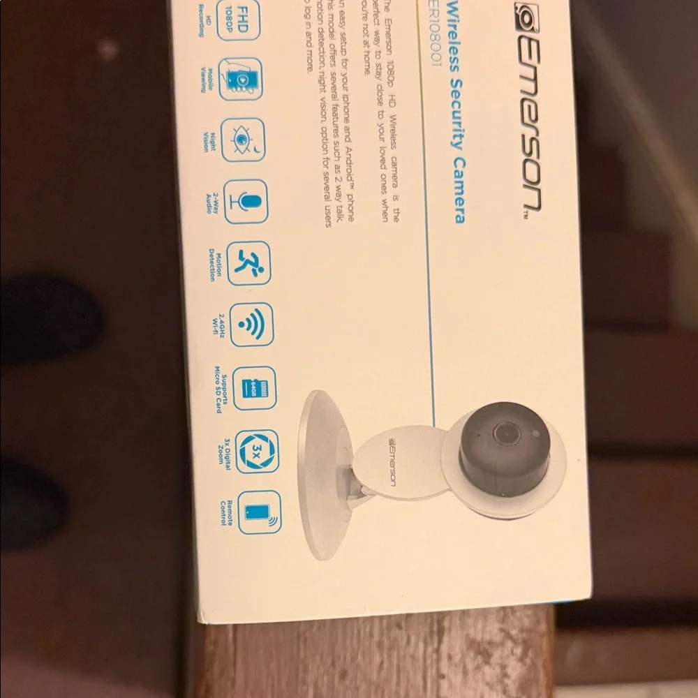Emerson White Wireless Security Camera